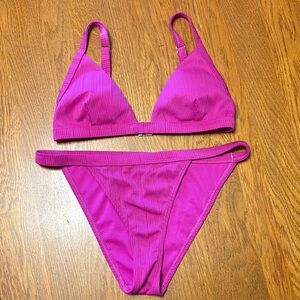 South Beach size 6 Pink Bikini Set